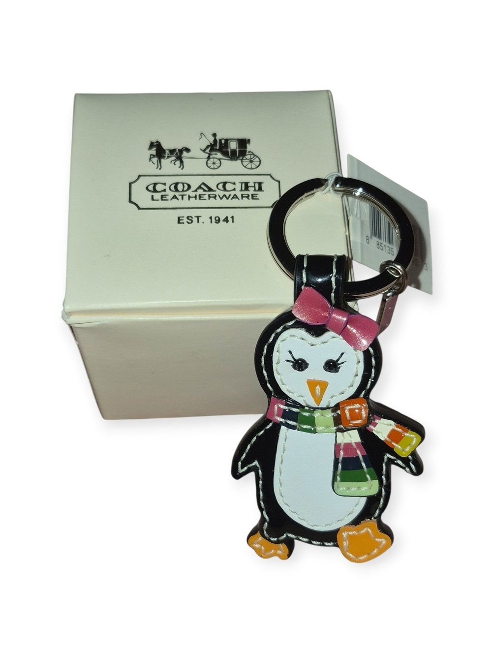 Coach Legacy Penguin Keychain or Bag Charm NWT. Original Box